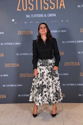 IPA89362425 - Rome, Cinema Barberini: Photocall for the film Zustissia. Pictured: Geppi Cucciari  Copyright: xVincenzoxLandix xVincenzoxLandix IPA89362425