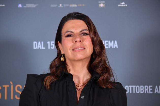 IPA89362513 - Rome, Cinema Barberini: Photocall for the film Zustissia. Pictured: Geppi Cucciari  Copyright: xVincenzoxLandix xVincenzoxLandix IPA89362513