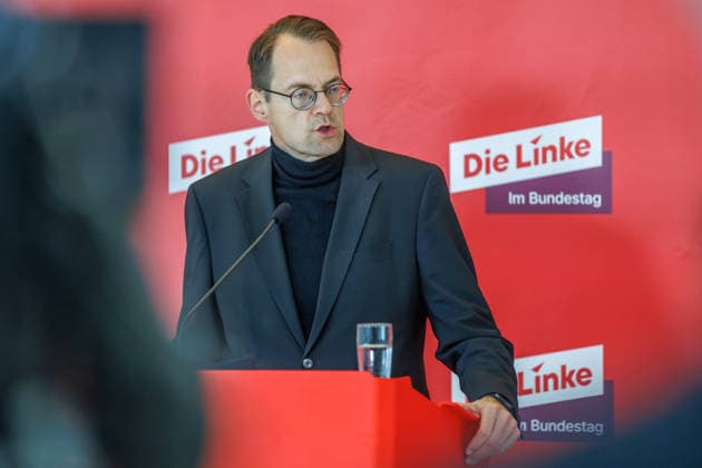 Statement Die Linke Soeren Pellmann bei einem Statement Die Linke am 06.10.26 in Berlin. Berlin Berlin Deutschland Reichstag
