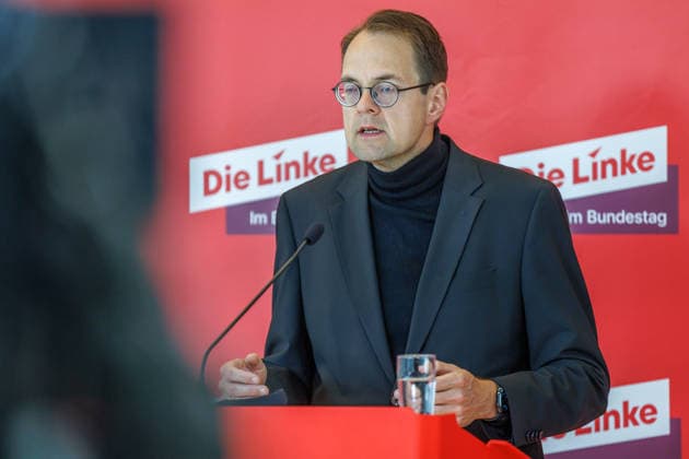 Statement Die Linke Soeren Pellmann bei einem Statement Die Linke am 06.10.26 in Berlin. Berlin Berlin Deutschland Reichstag
