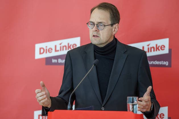 Statement Die Linke Soeren Pellmann bei einem Statement Die Linke am 06.10.26 in Berlin. Berlin Berlin Deutschland Reichstag