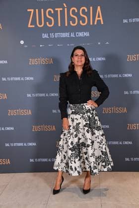 IPA89362447 - Rome, Cinema Barberini: Photocall for the film Zustissia. Pictured: Geppi Cucciari  Copyright: xVincenzoxLandix xVincenzoxLandix IPA89362447