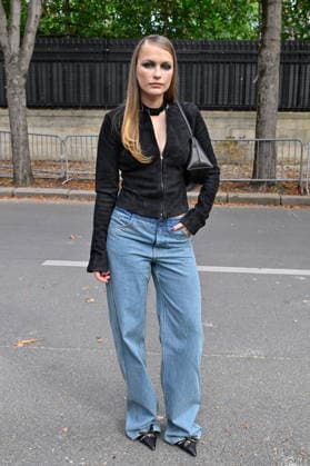 PFW Christopher Esber Outside Arrivals Camille Razat arriving at Christopher Esber show during Paris Fashion Week, in Paris, France on 6 October 2026. Photo by Julien Reynaud APS-Medias ABACAPRESS.COM Paris France  Copyright: xReynaudxJulien APS-Medias ABACAx