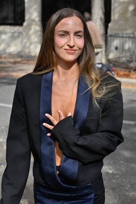 PFW Christopher Esber Outside Arrivals Carla Ginola arriving at Christopher Esber show during Paris Fashion Week, in Paris, France on 6 October 2026. Photo by Julien Reynaud APS-Medias ABACAPRESS.COM Paris France  Copyright: xReynaudxJulien APS-Medias ABACAx