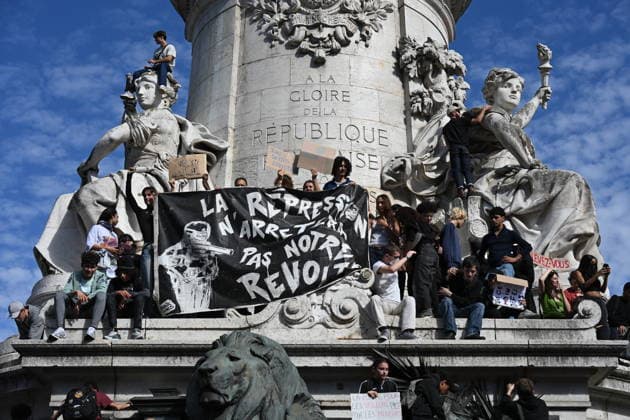 Student trade union organisations called for a secondary school protest on 6 October 2026 in Paris to demand more resources for secondary schools. - 06 10 2026 - France Ile-de-France (region) Paris -  JulienxMattiax xLexPictorium LePictorium_0341916