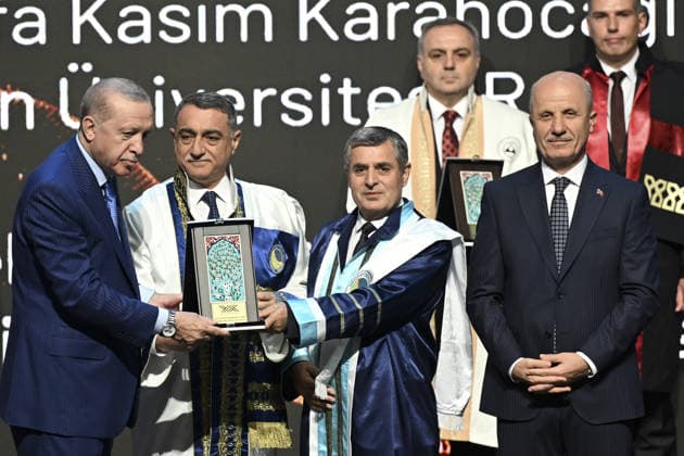 Turkish President Recep Tayyip Erdogan ANKARA, TURKIYE - OCTOBER 06: Turkish President Recep Tayyip Erdogan attends the opening ceremony of the 2026-2027 Higher Education Academic Year at Bestepe National Congress and Culture Center, on October 06, 2026 in Ankara, Turkiye. Dogukan Keskinkilic Anadolu Ankara Turkey. Editorial use only. Please get in touch for any other usage.  Copyright: x2026xAnadoluxDogukanxKeskinkilicx