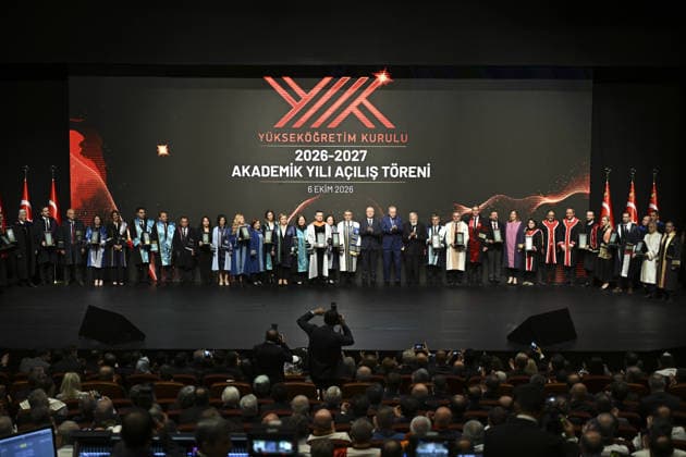 Turkish President Recep Tayyip Erdogan ANKARA, TURKIYE - OCTOBER 06: Turkish President Recep Tayyip Erdogan attends the opening ceremony of the 2026-2027 Higher Education Academic Year at Bestepe National Congress and Culture Center, on October 06, 2026 in Ankara, Turkiye. Dogukan Keskinkilic Anadolu Ankara Turkey. Editorial use only. Please get in touch for any other usage.  Copyright: x2026xAnadoluxDogukanxKeskinkilicx