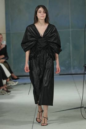 PFW - Litkovska Runway A model walks the runway during the Litkovska Womenswear Spring Summer 2027 show as part of the Paris Fashion Week on October 6, 2026 in Paris, France. Photo by Alain-Gil Gonzalez ABACAPRESS.COM Paris France  Copyright: xGonzalezxAlain-Gil ABACAx