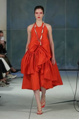 PFW - Litkovska Runway A model walks the runway during the Litkovska Womenswear Spring Summer 2027 show as part of the Paris Fashion Week on October 6, 2026 in Paris, France. Photo by Alain-Gil Gonzalez ABACAPRESS.COM Paris France  Copyright: xGonzalezxAlain-Gil ABACAx