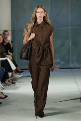 PFW - Litkovska Runway A model walks the runway during the Litkovska Womenswear Spring Summer 2027 show as part of the Paris Fashion Week on October 6, 2026 in Paris, France. Photo by Alain-Gil Gonzalez ABACAPRESS.COM Paris France  Copyright: xGonzalezxAlain-Gil ABACAx