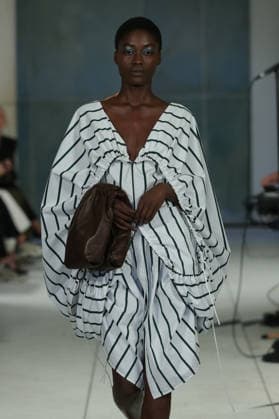 PFW - Litkovska Runway A model walks the runway during the Litkovska Womenswear Spring Summer 2027 show as part of the Paris Fashion Week on October 6, 2026 in Paris, France. Photo by Alain-Gil Gonzalez ABACAPRESS.COM Paris France  Copyright: xGonzalezxAlain-Gil ABACAx