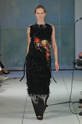 PFW - Litkovska Runway A model walks the runway during the Litkovska Womenswear Spring Summer 2027 show as part of the Paris Fashion Week on October 6, 2026 in Paris, France. Photo by Alain-Gil Gonzalez ABACAPRESS.COM Paris France  Copyright: xGonzalezxAlain-Gil ABACAx