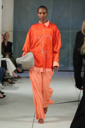 PFW - Litkovska Runway A model walks the runway during the Litkovska Womenswear Spring Summer 2027 show as part of the Paris Fashion Week on October 6, 2026 in Paris, France. Photo by Alain-Gil Gonzalez ABACAPRESS.COM Paris France  Copyright: xGonzalezxAlain-Gil ABACAx