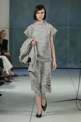 PFW - Litkovska Runway A model walks the runway during the Litkovska Womenswear Spring Summer 2027 show as part of the Paris Fashion Week on October 6, 2026 in Paris, France. Photo by Alain-Gil Gonzalez ABACAPRESS.COM Paris France  Copyright: xGonzalezxAlain-Gil ABACAx