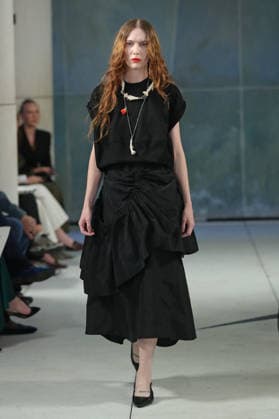 PFW - Litkovska Runway A model walks the runway during the Litkovska Womenswear Spring Summer 2027 show as part of the Paris Fashion Week on October 6, 2026 in Paris, France. Photo by Alain-Gil Gonzalez ABACAPRESS.COM Paris France  Copyright: xGonzalezxAlain-Gil ABACAx