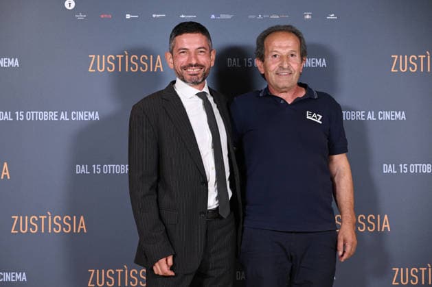 October 6, 2026, Rome, Rome, Italy: Beniamino Zuncheddu and lawyer Mauro Trogu, authors of the book I Am Innocent, during the photocall for the presentation of the film Zustissia, inspired by the true story of the longest miscarriage of justice in Italian history: 33 years of wrongful imprisonment. Rome, October 6, 2026 Rome Italy  - ZUMAa289 20261006_zia_a289_025 Copyright: xMariaxLauraxAntonellix xAgfx