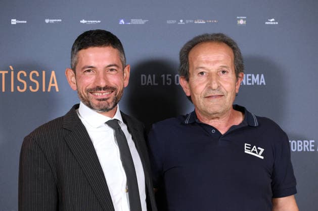October 6, 2026, Rome, Rome, Italy: Beniamino Zuncheddu and lawyer Mauro Trogu, authors of the book I Am Innocent, during the photocall for the presentation of the film Zustissia, inspired by the true story of the longest miscarriage of justice in Italian history: 33 years of wrongful imprisonment. Rome, October 6, 2026 Rome Italy  - ZUMAa289 20261006_zia_a289_096 Copyright: xMariaxLauraxAntonellix xAgfx