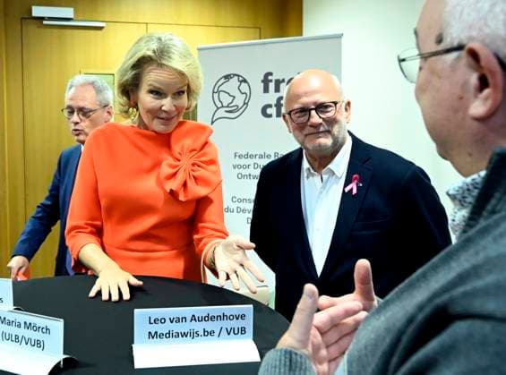 Queen Mathilde attends the conference « AI in balance » BRUSSELS, BELGIUM - OCTOBER 06 : Jean-Luc Crucke (Minister for Mobility, Climate and Environmental Transition (Les Engages)) & Queen Mathilde are attending the closing ceremony of the conference AI in balance Artificial Intelligence, Society and Sustainable Development , organised by the Federal Council for Sustainable Development (CFDD). Following the conference, the Queen will speak with a group of young people about how they use AI in their work to promote sustainable development. This activity forms part of the Queen s role as Advocate for the United Nations Sustainable Development Goals and Honorary President of the CFDD on October 6, 2026 in Brussels, Belgium, 06 10 2026 Brus  Copyright: xDidierxLebrunx