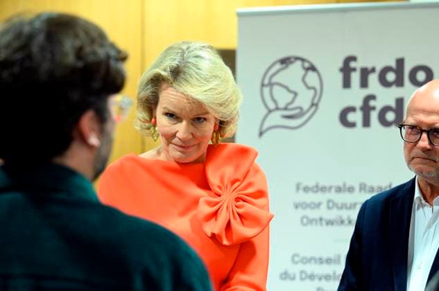 Queen Mathilde attends the conference « AI in balance » BRUSSELS, BELGIUM - OCTOBER 06 : Jean-Luc Crucke (Minister for Mobility, Climate and Environmental Transition (Les Engages)) & Queen Mathilde are attending the closing ceremony of the conference AI in balance Artificial Intelligence, Society and Sustainable Development , organised by the Federal Council for Sustainable Development (CFDD). Following the conference, the Queen will speak with a group of young people about how they use AI in their work to promote sustainable development. This activity forms part of the Queen s role as Advocate for the United Nations Sustainable Development Goals and Honorary President of the CFDD on October 6, 2026 in Brussels, Belgium, 06 10 2026 Brus  Copyright: xDidierxLebrunx
