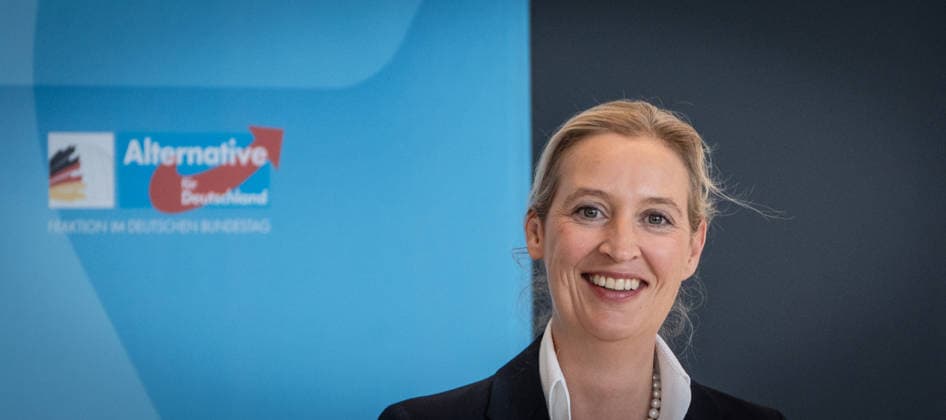 Alice Weidel, AfD-Partei- und Fraktionsvorsitzende;Pressestatement der beiden Parteivorsitzenden und Fraktionsvorsitzenden der AfD vor Beginn der Fraktionssitzung im Deutschen Bundestag, Berlin Berlin Deutschland Bundestag