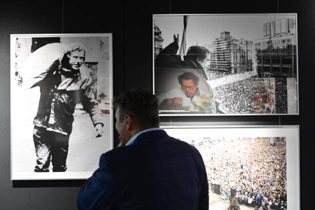 The opening of Photo CTK: Havel - President Vaclav Havel Through the Eyes of CTK Photojournalists exhibition, marking 90th anniversary of Havel s birth, organised by Czech Press Agency (CTK)xinxcollaborationxwithxCzechxPhoto,xonxOctoberx6,x2026,xinxPrague,xCzechxRepublic.x(CTKxPhoto RomanxVondrous) CTKPhotoP2026100607239  CTKPhotoP2026100607239