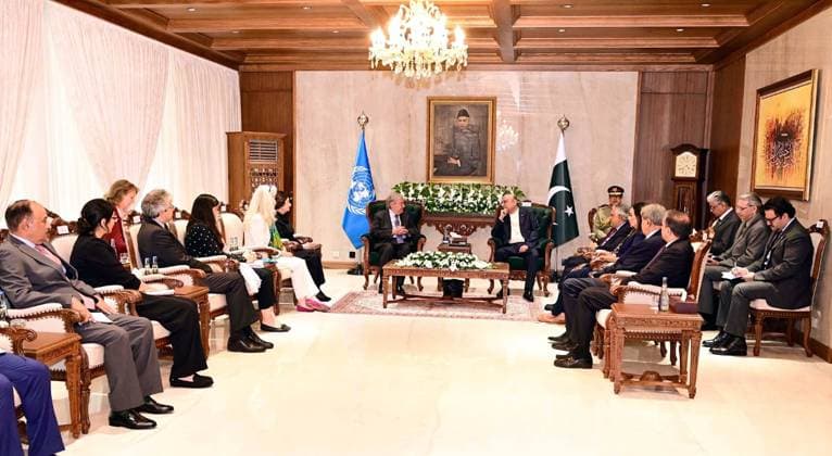 October 6, 2026, Pakistan: President Asif Ali Zardari Meets with Antonio Guterres, Secretary-General United Nations (UN), in Islamabad Pakistan  - ZUMAas3_ 20261006_zaf_as3_069 Copyright: xPPIx