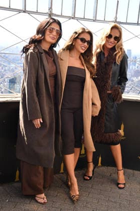 NEW YORK, NY- OCTOBER 6: Sydney Rae Bass, Jessie James Decker and Karen Parker at the Empire State Building to Celebrate the Release of New Cookbook The Secret Sauce: A Family Cookbook Seasoned with Love on October 6, 2026 in New York City. Copyright: xmpi099 MediaPunchx