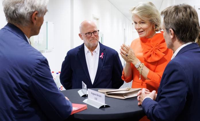 Queen Mathilde of Belgium pictured during the conference AI in balance organised by Federal Council for Sustainable Development, on Tuesday 6 October 2026 in Brussels. The conference program will feature presentations by various experts and multidisciplinary panel discussions on the societal, social, and environmental challenges posed by artificial intelligence.  BENOITxDOPPAGNE 188961088