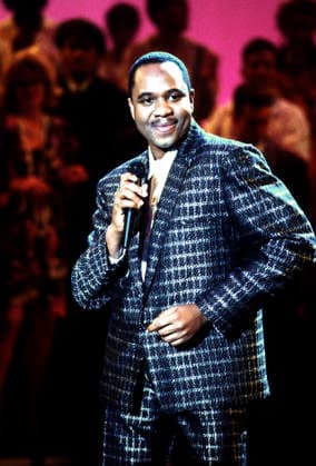 Freddie Jackson on stage at American Bandstand 1985 Copyright: xRonxWolfsonxx xMediaPunchx