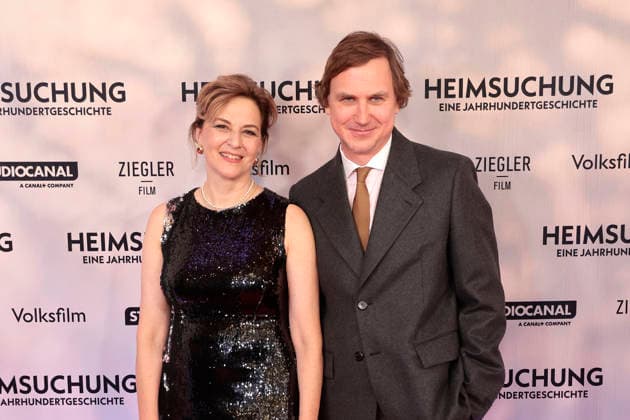 Martina Gedeck and Lars Eidinger attend the premiere of Heimsuchung The Beloved at Kino International on October 6, 2026l in Berlin, Germany Heimsuchung The Beloved premiere in Berlin, Germany