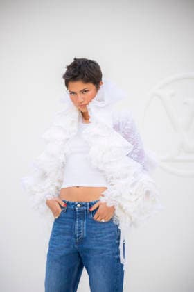 Louis Vuitton - Photocall - Paris Fashion Week EB Zendaya attends the Louis Vuitton Womenswear Spring Summer 2027 show as part of Paris Fashion Week on October 06, 2026 in Paris, France. Photo by Eliot Blondet ABACAPRESS.COM Paris France France  Copyright: xBlondetxEliot ABACAx
