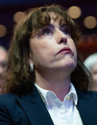 October 6, 2026, Birmingham, United Kingdom: Victoria Atkins appears emotional as she listens to the Ukrainian children s choir sing. The session Defending Britain in a More Dangerous World took place on the main stage at the Conservative Party Conference at the ICC Birmingham. It featured key shadow cabinet figures including Tom Tugendhat, Helen Whately , James Cartlidge, and Alex Burghart , as well as a performance by St Mary s Ukrainian School choir. They were also joined by Yehor Cherniev, Ukrainian MP and Professor Niall Ferguson Birmingham United Kingdom - ZUMAs197 20261006_aaa_s197_103 Copyright: xGaryxRobertsx