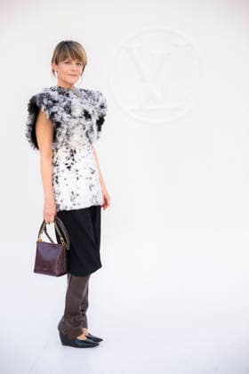 Louis Vuitton - Photocall - Paris Fashion Week EB Marina Fois attends the Louis Vuitton Womenswear Spring Summer 2027 show as part of Paris Fashion Week on October 06, 2026 in Paris, France. Photo by Eliot Blondet ABACAPRESS.COM Paris France France  Copyright: xBlondetxEliot ABACAx
