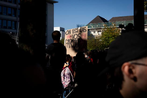 NEWS : Manifestation lyceenne - Strasbourg - 06 10 2026 manifestation de lycÃ ens Ã Strasbourg, le 6 octobre 2026, dans le cadre d™un mouvement national de protestation contre les conditions d™apprentissage.  Copyright: xx