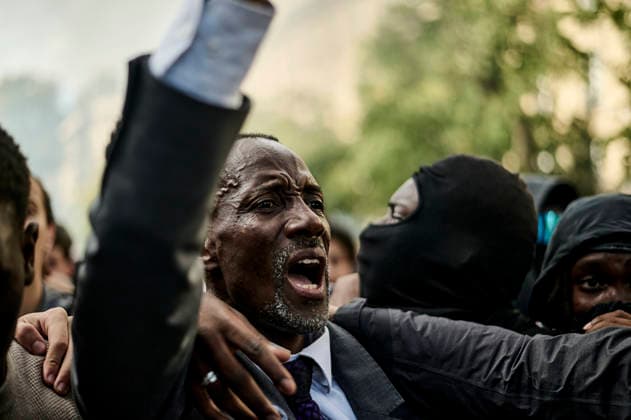 Saint-Denis Mayor Bally Bagayoko trying to call for calm, during high school students protest in Paris, on October 6, 2026. - 06 10 2026 - France Ile-de-France (region) Paris -  AntoninxBuratx xLexPictorium LePictorium_0342078