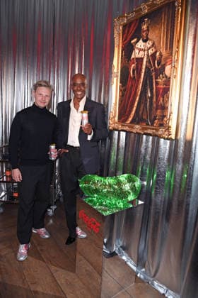 Felix Maass (Senior Brand Manager The Coca-Cola Company), Bruce Darnell bei der COKE LIGHT EXPERIENCE X BRUCE DARNELL im Borchardt in Berlin am 06.10.2026