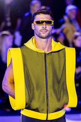 PFW Pierre Cardin Runway NB A model walks the runway during the Pierre Cardin Womenswear Spring Summer 2027 show at Pailleron ice rink as part of Paris Fashion Week on October 06, 2026 in Paris, France. Photo by Nasser Berzane ABACAPRESS.COM Paris France  Copyright: xBerzanexNasser ABACAx