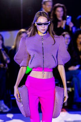 PFW Pierre Cardin Runway NB A model walks the runway during the Pierre Cardin Womenswear Spring Summer 2027 show at Pailleron ice rink as part of Paris Fashion Week on October 06, 2026 in Paris, France. Photo by Nasser Berzane ABACAPRESS.COM Paris France  Copyright: xBerzanexNasser ABACAx
