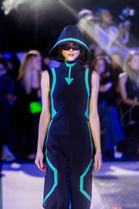PFW Pierre Cardin Runway NB A model walks the runway during the Pierre Cardin Womenswear Spring Summer 2027 show at Pailleron ice rink as part of Paris Fashion Week on October 06, 2026 in Paris, France. Photo by Nasser Berzane ABACAPRESS.COM Paris France  Copyright: xBerzanexNasser ABACAx