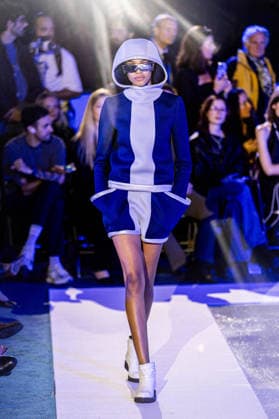PFW Pierre Cardin Runway NB A model walks the runway during the Pierre Cardin Womenswear Spring Summer 2027 show at Pailleron ice rink as part of Paris Fashion Week on October 06, 2026 in Paris, France. Photo by Nasser Berzane ABACAPRESS.COM Paris France  Copyright: xBerzanexNasser ABACAx