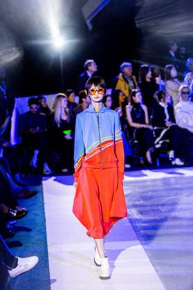 PFW Pierre Cardin Runway NB A model walks the runway during the Pierre Cardin Womenswear Spring Summer 2027 show at Pailleron ice rink as part of Paris Fashion Week on October 06, 2026 in Paris, France. Photo by Nasser Berzane ABACAPRESS.COM Paris France  Copyright: xBerzanexNasser ABACAx