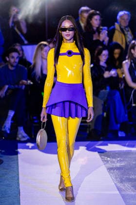 PFW Pierre Cardin Runway NB A model walks the runway during the Pierre Cardin Womenswear Spring Summer 2027 show at Pailleron ice rink as part of Paris Fashion Week on October 06, 2026 in Paris, France. Photo by Nasser Berzane ABACAPRESS.COM Paris France  Copyright: xBerzanexNasser ABACAx