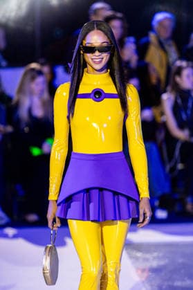 PFW Pierre Cardin Runway NB A model walks the runway during the Pierre Cardin Womenswear Spring Summer 2027 show at Pailleron ice rink as part of Paris Fashion Week on October 06, 2026 in Paris, France. Photo by Nasser Berzane ABACAPRESS.COM Paris France  Copyright: xBerzanexNasser ABACAx