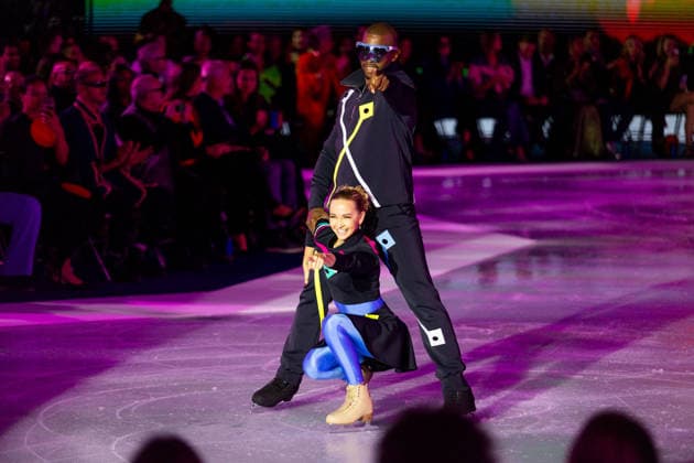 PFW Pierre Cardin Runway NB A model walks the runway during the Pierre Cardin Womenswear Spring Summer 2027 show at Pailleron ice rink as part of Paris Fashion Week on October 06, 2026 in Paris, France. Photo by Nasser Berzane ABACAPRESS.COM Paris France  Copyright: xBerzanexNasser ABACAx