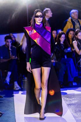 PFW Pierre Cardin Runway NB A model walks the runway during the Pierre Cardin Womenswear Spring Summer 2027 show at Pailleron ice rink as part of Paris Fashion Week on October 06, 2026 in Paris, France. Photo by Nasser Berzane ABACAPRESS.COM Paris France  Copyright: xBerzanexNasser ABACAx