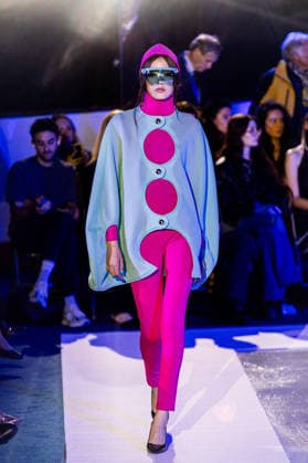 PFW Pierre Cardin Runway NB A model walks the runway during the Pierre Cardin Womenswear Spring Summer 2027 show at Pailleron ice rink as part of Paris Fashion Week on October 06, 2026 in Paris, France. Photo by Nasser Berzane ABACAPRESS.COM Paris France  Copyright: xBerzanexNasser ABACAx
