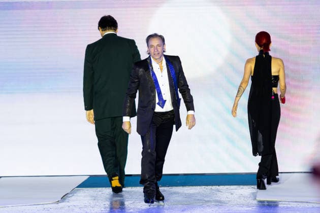 PFW Pierre Cardin Runway NB Philippe Candeloro at the runway during the Pierre Cardin Womenswear Spring Summer 2027 show at Pailleron ice rink as part of Paris Fashion Week on October 06, 2026 in Paris, France. Photo by Nasser Berzane ABACAPRESS.COM Paris France  Copyright: xBerzanexNasser ABACAx