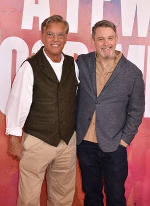 NEW YORK, NY- OCTOBER 6: Aaron Sorkin and Michael Arden at the press conference for A Few Good Men at Lincoln Center Theater in the Vivian Beaumont Theatre on October 6, 2026 in New York City. Copyright: xmpi099 MediaPunchx