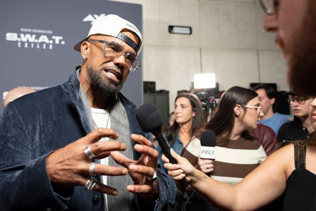 October 6, 2026, Madrid, Spain: Shemar Moore attends the S.W.A.T. Exiles premiere at Palacio de la Prensa in Madrid. Madrid Spain - ZUMAs197 20261006_aaa_s197_226 Copyright: xAtilanoxGarciax