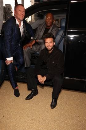 Los Angeles CA Oct 6: Renny Harlin, Samuel L. Jackson and Guy Burnet at the film Premiere of The Beast on October6, 2026 Credit: USA - ZUMAa123 20261006_zaa_a123_139 Copyright: xAdMediax